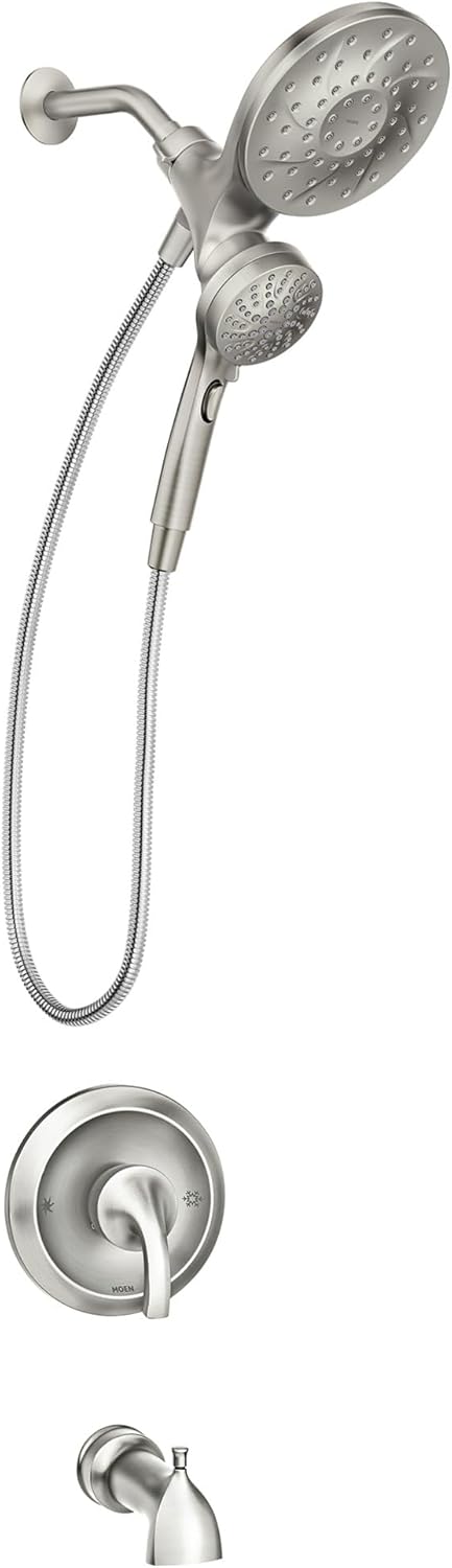 Moen Engage Multi-Function Handshower and Rainfall Shower Head Trim Combo with Handle